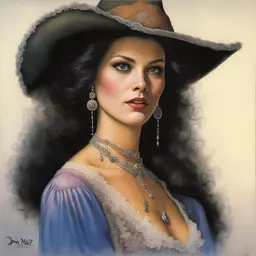 portrait of a woman by Don Maitz