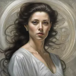 portrait of a woman by Donato Giancola