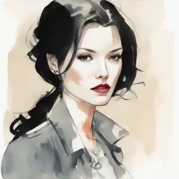 portrait of a woman by Dustin Nguyen