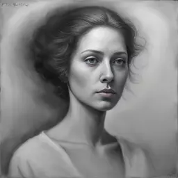 portrait of a woman by Ed Binkley