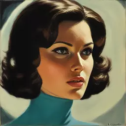 portrait of a woman by Ed Emshwiller