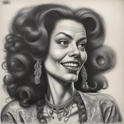 portrait of a woman by Ed Roth
