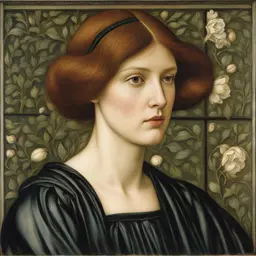 portrait of a woman by Edward Burne-Jones