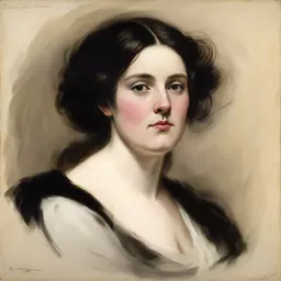 portrait of a woman by Edwin Henry Landseer