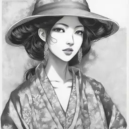 portrait of a woman by Eiichiro Oda