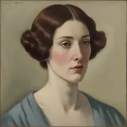 portrait of a woman by Elenore Abbott