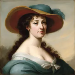 portrait of a woman by Elisabeth Vigee Le Brun
