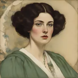 portrait of a woman by Elizabeth Shippen Green