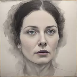 portrait of a woman by Ellen Gallagher