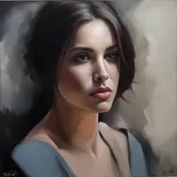 portrait of a woman by Emilia Wilk