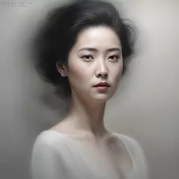 portrait of a woman by Emmanuel Shiu