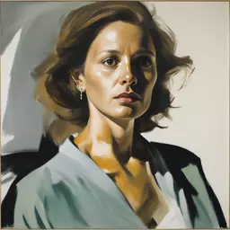 portrait of a woman by Eric Fischl