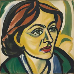 portrait of a woman by Erich Heckel