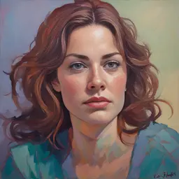 portrait of a woman by Erin Hanson