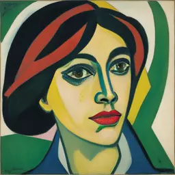 portrait of a woman by Ernst Ludwig Kirchner