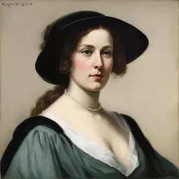 portrait of a woman by Eugene von Guerard