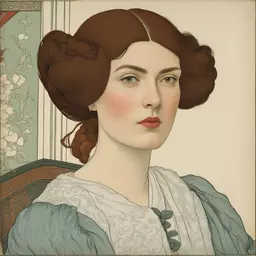 portrait of a woman by Eugène Grasset