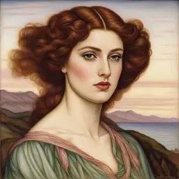 portrait of a woman by Evelyn De Morgan