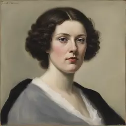 portrait of a woman by Ewald Rübsamen