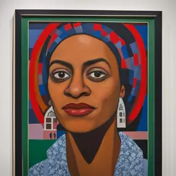 portrait of a woman by Faith Ringgold