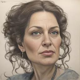 portrait of a woman by Farel Dalrymple