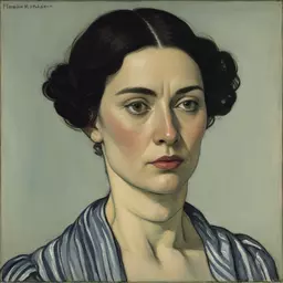 portrait of a woman by Ferdinand Hodler