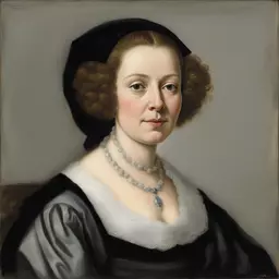 portrait of a woman by Ferdinand Van Kessel