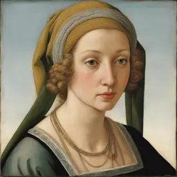 portrait of a woman by Filippino Lippi
