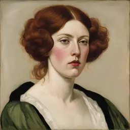 portrait of a woman by Ford Madox Brown