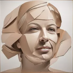 portrait of a woman by Frank Gehry