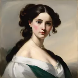 portrait of a woman by Franz Xaver Winterhalter
