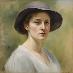 portrait of a woman by Frederick McCubbin