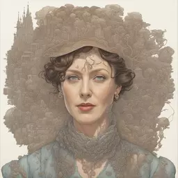 portrait of a woman by Geof Darrow