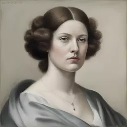 portrait of a woman by Georg Jensen