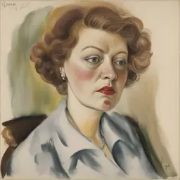 portrait of a woman by George Grosz