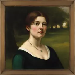 portrait of a woman by George Inness