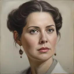portrait of a woman by George Lucas