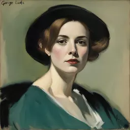 portrait of a woman by George Luks