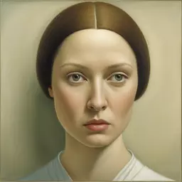 portrait of a woman by George Tooker