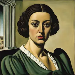 portrait of a woman by Giorgio De Chirico