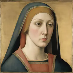 portrait of a woman by Giotto Di Bondone