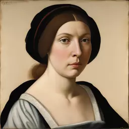 portrait of a woman by Giovanni Battista Bracelli