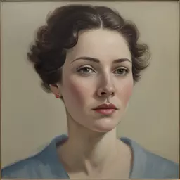 portrait of a woman by Gordon Browne