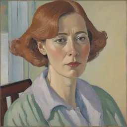 portrait of a woman by Grace Cossington Smith