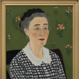 portrait of a woman by Grandma Moses