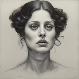 portrait of a woman by Guillermo del Toro