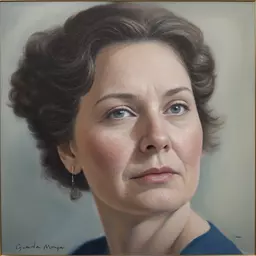 portrait of a woman by Gwenda Morgan