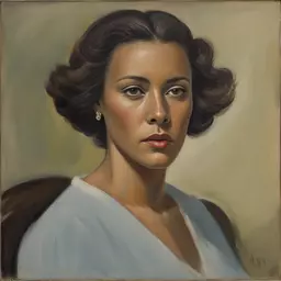 portrait of a woman by Hale Woodruff