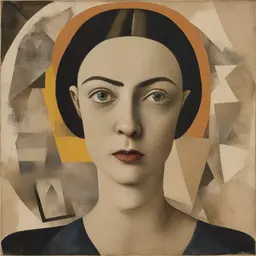 portrait of a woman by Hannah Hoch