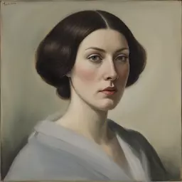 portrait of a woman by Hans Arnold